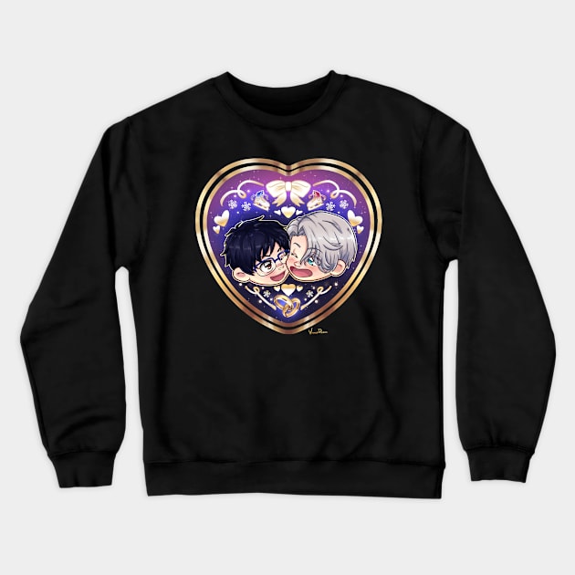 Victuuri OTP Love Crewneck Sweatshirt by Vinniedraws